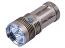 SKY RAY KING 3 x CREE XM-L T6 LED 2000-Lumen 3-Mode Flashlight - Golden